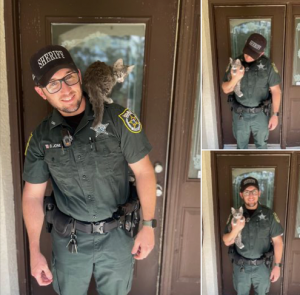 Sheriff Rescues and Then Adopts a Cat